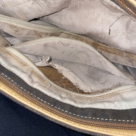 Elegant Tropea Italy Brown Patterned Shoulder Bag - Picture 11 of 11